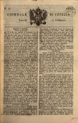 Giornale di Venezia Montag 6. Februar 1815