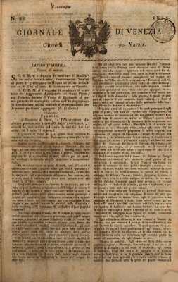 Giornale di Venezia Donnerstag 30. März 1815