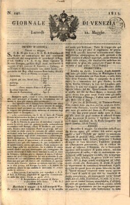 Giornale di Venezia Montag 22. Mai 1815