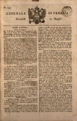 Giornale di Venezia Mittwoch 31. Mai 1815