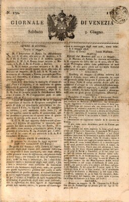 Giornale di Venezia Samstag 3. Juni 1815