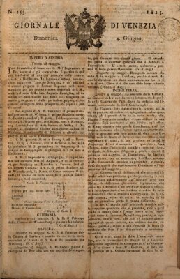 Giornale di Venezia Sonntag 4. Juni 1815