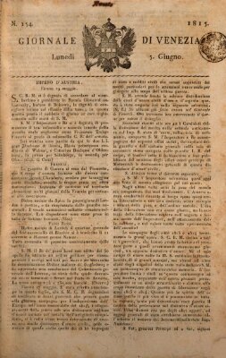 Giornale di Venezia Montag 5. Juni 1815