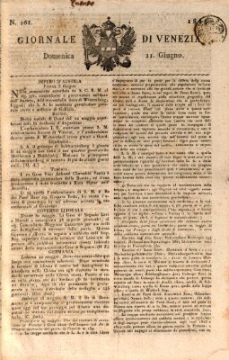 Giornale di Venezia Sonntag 11. Juni 1815