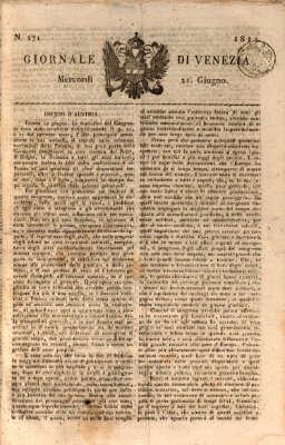 Giornale di Venezia Mittwoch 21. Juni 1815