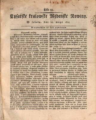 Cýsařské králowské wjdeňské nowiny Samstag 14. Mai 1814