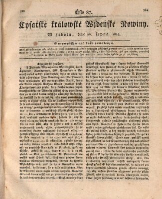 Cýsařské králowské wjdeňské nowiny Samstag 20. August 1814