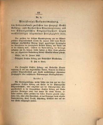 Gesetz-Sammlung für das Herzogtum Coburg (Coburger Regierungs-Blatt) Freitag 31. Januar 1840