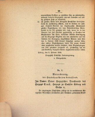 Gesetz-Sammlung für das Herzogtum Coburg (Coburger Regierungs-Blatt) Donnerstag 20. Februar 1840