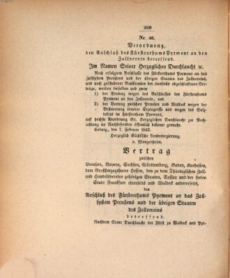 Gesetz-Sammlung für das Herzogtum Coburg (Coburger Regierungs-Blatt) Montag 7. Februar 1842