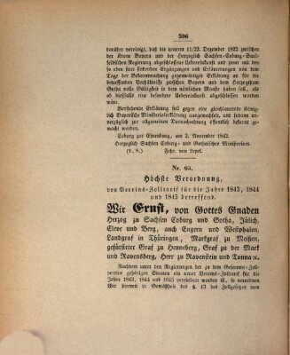 Gesetz-Sammlung für das Herzogtum Coburg (Coburger Regierungs-Blatt) Donnerstag 3. November 1842