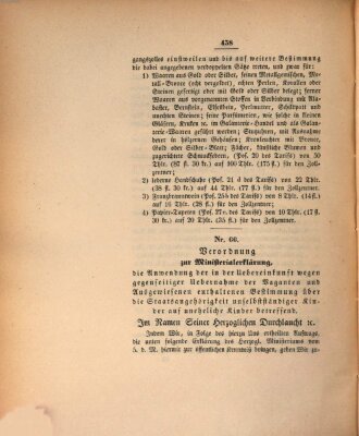 Gesetz-Sammlung für das Herzogtum Coburg (Coburger Regierungs-Blatt) Freitag 11. November 1842