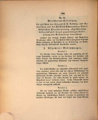 Gesetz-Sammlung für das Herzogtum Coburg (Coburger Regierungs-Blatt) Donnerstag 26. Januar 1843