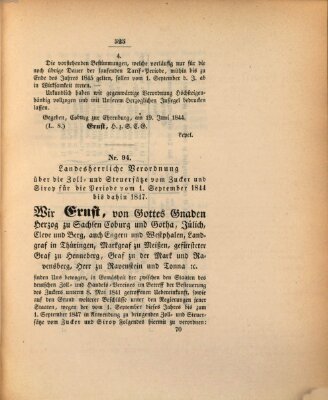 Gesetz-Sammlung für das Herzogtum Coburg (Coburger Regierungs-Blatt) Dienstag 2. Juli 1844