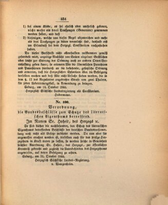 Gesetz-Sammlung für das Herzogtum Coburg (Coburger Regierungs-Blatt) Donnerstag 31. Oktober 1844