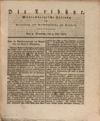 Die Tribüne Sonntag 4. Juli 1819