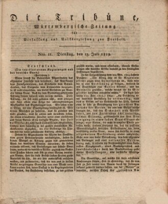 Die Tribüne Dienstag 13. Juli 1819