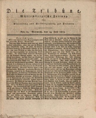 Die Tribüne Mittwoch 14. Juli 1819