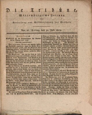 Die Tribüne Freitag 30. Juli 1819