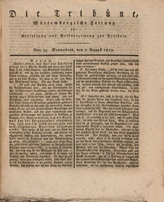 Die Tribüne Samstag 7. August 1819