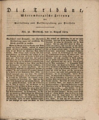 Die Tribüne Mittwoch 11. August 1819