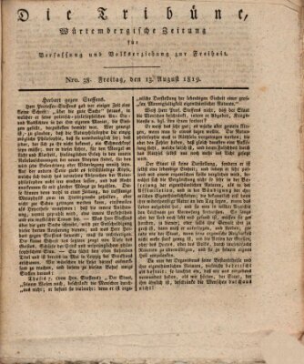 Die Tribüne Freitag 13. August 1819