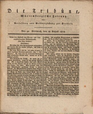 Die Tribüne Mittwoch 18. August 1819