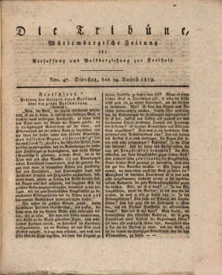 Die Tribüne Dienstag 24. August 1819