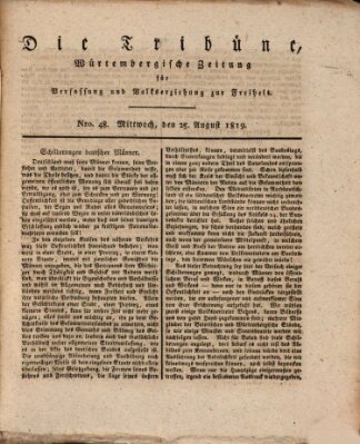 Die Tribüne Mittwoch 25. August 1819