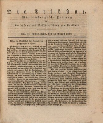 Die Tribüne Samstag 28. August 1819