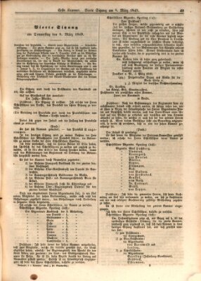 Verhandlungen der Ersten Kammer. Stenographische Berichte über die Verhandlungen der Ersten Kammer (Allgemeine preußische Staats-Zeitung) Donnerstag 8. März 1849