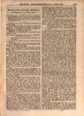 Verhandlungen der Ersten Kammer. Stenographische Berichte über die Verhandlungen der Ersten Kammer (Allgemeine preußische Staats-Zeitung) Mittwoch 17. Oktober 1849