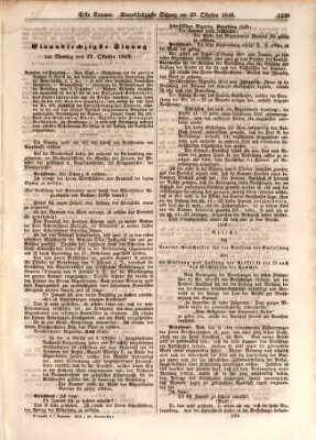 Verhandlungen der Ersten Kammer. Stenographische Berichte über die Verhandlungen der Ersten Kammer (Allgemeine preußische Staats-Zeitung) Montag 29. Oktober 1849