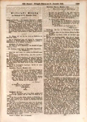 Verhandlungen der Ersten Kammer. Stenographische Berichte über die Verhandlungen der Ersten Kammer (Allgemeine preußische Staats-Zeitung) Mittwoch 21. November 1849