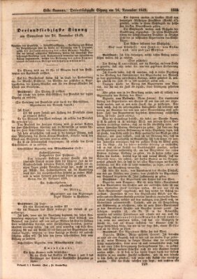 Verhandlungen der Ersten Kammer. Stenographische Berichte über die Verhandlungen der Ersten Kammer (Allgemeine preußische Staats-Zeitung) Samstag 24. November 1849