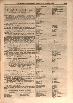 Verhandlungen der Ersten Kammer. Stenographische Berichte über die Verhandlungen der Ersten Kammer (Allgemeine preußische Staats-Zeitung) Mittwoch 5. Dezember 1849