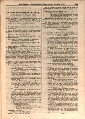 Verhandlungen der Ersten Kammer. Stenographische Berichte über die Verhandlungen der Ersten Kammer (Allgemeine preußische Staats-Zeitung) Dienstag 11. Dezember 1849