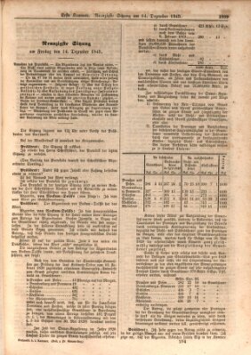 Verhandlungen der Ersten Kammer. Stenographische Berichte über die Verhandlungen der Ersten Kammer (Allgemeine preußische Staats-Zeitung) Freitag 14. Dezember 1849