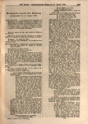 Verhandlungen der Ersten Kammer. Stenographische Berichte über die Verhandlungen der Ersten Kammer (Allgemeine preußische Staats-Zeitung) Samstag 19. Januar 1850