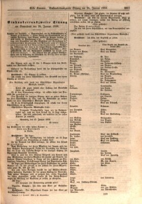 Verhandlungen der Ersten Kammer. Stenographische Berichte über die Verhandlungen der Ersten Kammer (Allgemeine preußische Staats-Zeitung) Samstag 26. Januar 1850