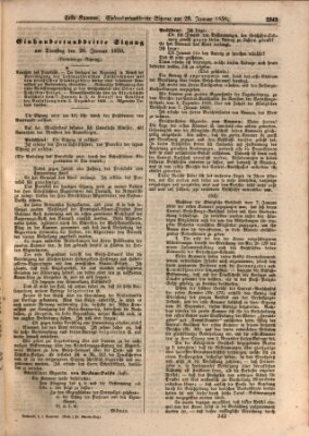 Verhandlungen der Ersten Kammer. Stenographische Berichte über die Verhandlungen der Ersten Kammer (Allgemeine preußische Staats-Zeitung) Dienstag 29. Januar 1850