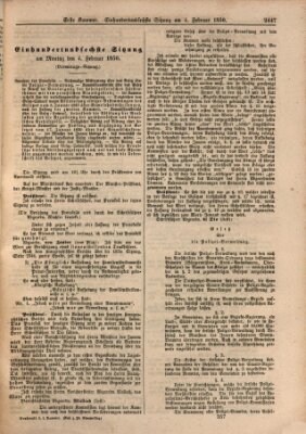 Verhandlungen der Ersten Kammer. Stenographische Berichte über die Verhandlungen der Ersten Kammer (Allgemeine preußische Staats-Zeitung) Sonntag 4. Februar 1849