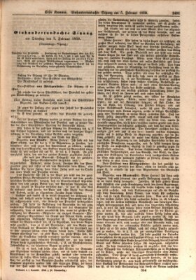 Verhandlungen der Ersten Kammer. Stenographische Berichte über die Verhandlungen der Ersten Kammer (Allgemeine preußische Staats-Zeitung) Dienstag 5. Februar 1850