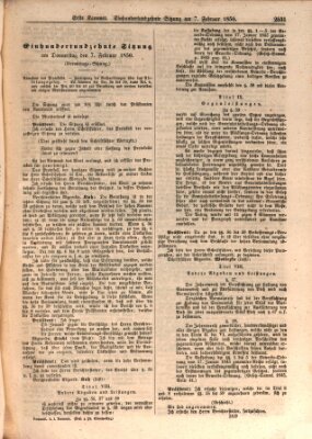 Verhandlungen der Ersten Kammer. Stenographische Berichte über die Verhandlungen der Ersten Kammer (Allgemeine preußische Staats-Zeitung) Donnerstag 7. Februar 1850