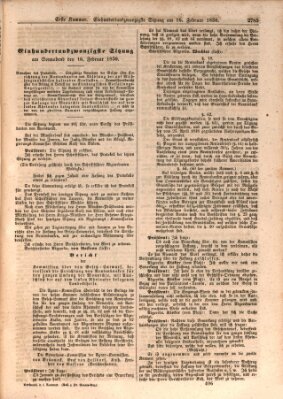 Verhandlungen der Ersten Kammer. Stenographische Berichte über die Verhandlungen der Ersten Kammer (Allgemeine preußische Staats-Zeitung) Samstag 16. Februar 1850