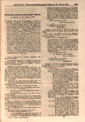 Verhandlungen der Ersten Kammer. Stenographische Berichte über die Verhandlungen der Ersten Kammer (Allgemeine preußische Staats-Zeitung) Montag 25. Februar 1850