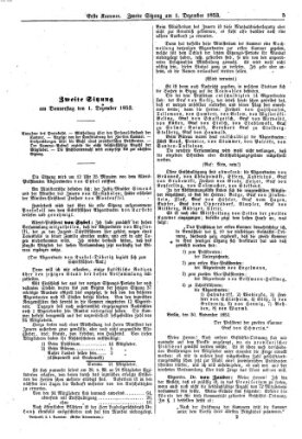 Verhandlungen der Ersten Kammer. Stenographische Berichte über die Verhandlungen der Ersten Kammer (Allgemeine preußische Staats-Zeitung) Donnerstag 1. Dezember 1853