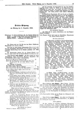 Verhandlungen der Ersten Kammer. Stenographische Berichte über die Verhandlungen der Ersten Kammer (Allgemeine preußische Staats-Zeitung) Montag 5. Dezember 1853