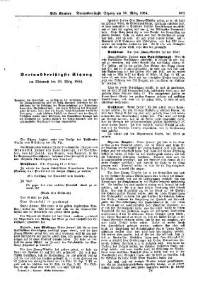 Verhandlungen der Ersten Kammer. Stenographische Berichte über die Verhandlungen der Ersten Kammer (Allgemeine preußische Staats-Zeitung) Mittwoch 29. März 1854