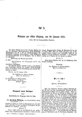 Verhandlungen der Ersten Kammer. Stenographische Berichte über die Verhandlungen der Ersten Kammer (Allgemeine preußische Staats-Zeitung) Montag 29. Januar 1855